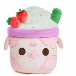 Cuddle Barn 11 Inch Strawberry Mooshake Kawaii Plush Toy