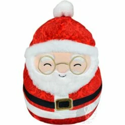 Squishmallow 12 Inch Nick The Santa With Patterened Suit Christmas Plush Toy