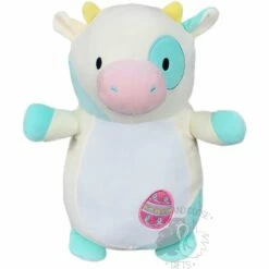 Squishmallow 14 Inch Belana The Cow Easter Hug Mees Plush Toy