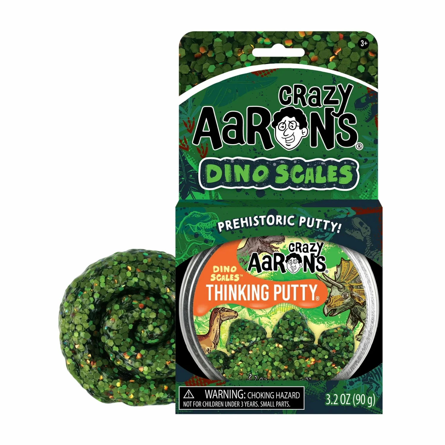 Crazy Aarons Dino Scales Full Size 4 Inch Thinking Putty Tin 2 Crazy Aarons Dino Scales Full Size 4 Inch Thinking Putty Tin