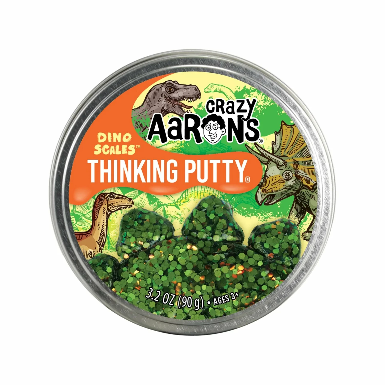 Crazy Aarons Dino Scales Full Size 4 Inch Thinking Putty Tin 4 Crazy Aarons Dino Scales Full Size 4 Inch Thinking Putty Tin - Image 3
