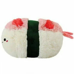Squishable 7 Inch Mini Shrimp Sushi Plush Toy -OWL AND GOOSE GIFTS Shop 7 shrimp sushi mini squishable 702599