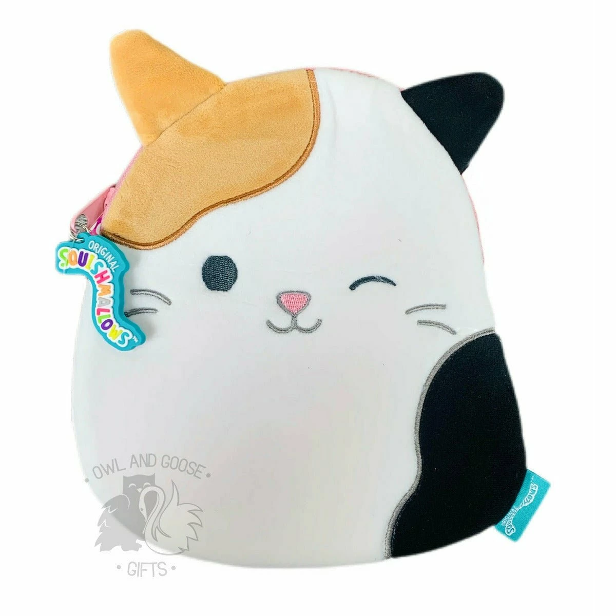 Squishmallow Cam The Cat Plush Shaped Zippered Pouch 3 Squishmallow Cam The Cat Plush Shaped Zippered Pouch