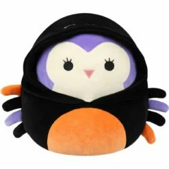 Squishmallow 12 Inch Holly The Owl In Spider Costume Halloween Plush Toy