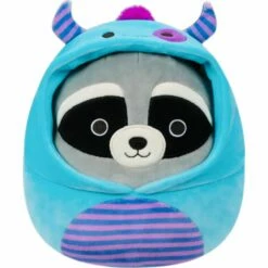 Squishmallow 8 Inch Rocky The Raccoon In Monster Costume Halloween Plush Toy