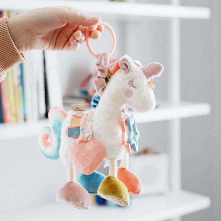 Itzy Ritzy Itzy Friends Link & Love™ Unicorn Activity Plush With Teether Toy 4 Itzy Ritzy Itzy Friends Link & Love™ Unicorn Activity Plush With Teether Toy - Image 2