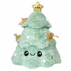 Squishable 7 Inch Mini Flocked Christmas Tree Plush Toy